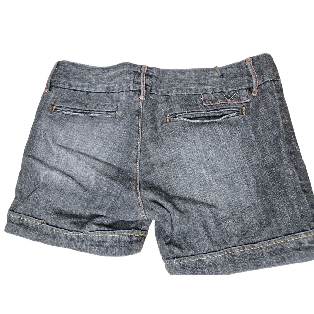 Vintage Vigoss women's Size 30 5" inseam shorts distressed buckle gray - Picture 8 of 9